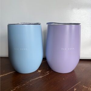 Rae Dunn Blue and Purple Insulated Tumblers